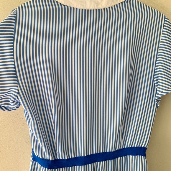 Draper James blue & white striped shirtdress - Picture 13 of 16